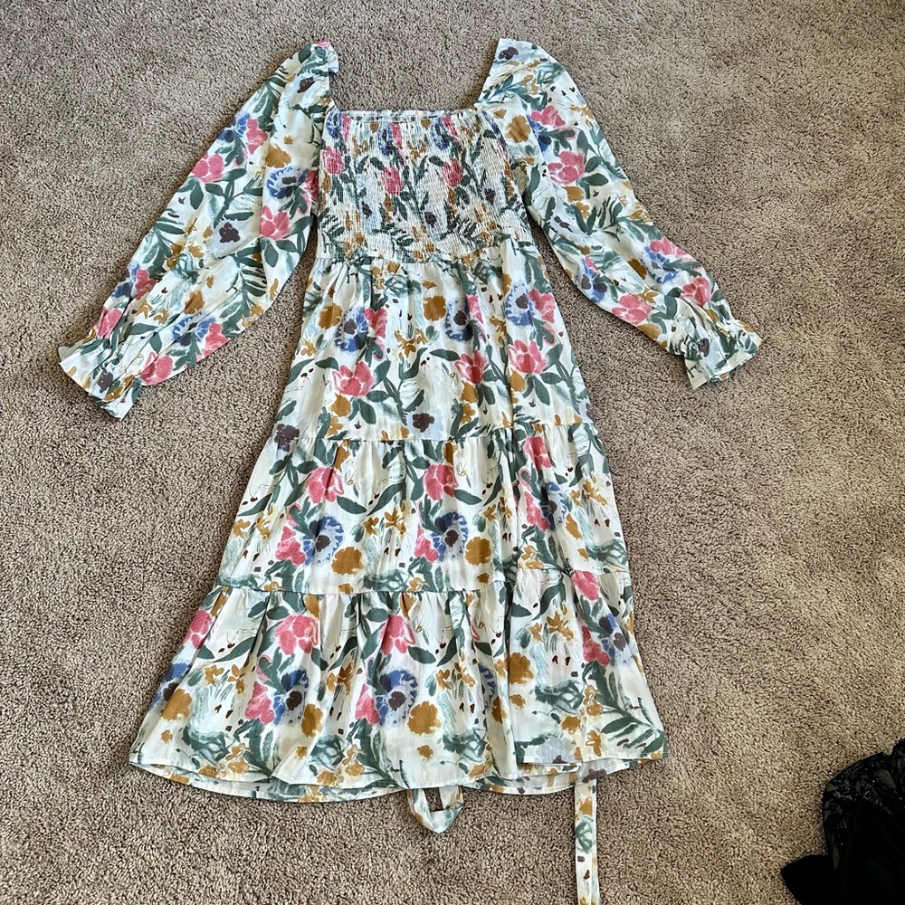 Floral Long Sleeve Dress
